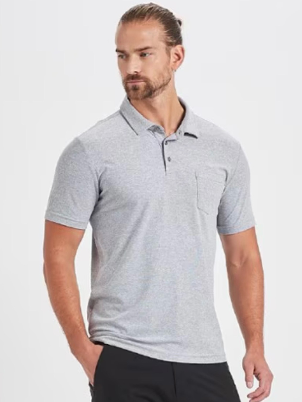 Vuori Ace Polo Shirt Athleisure Active Preppy No size tag Measurements provided